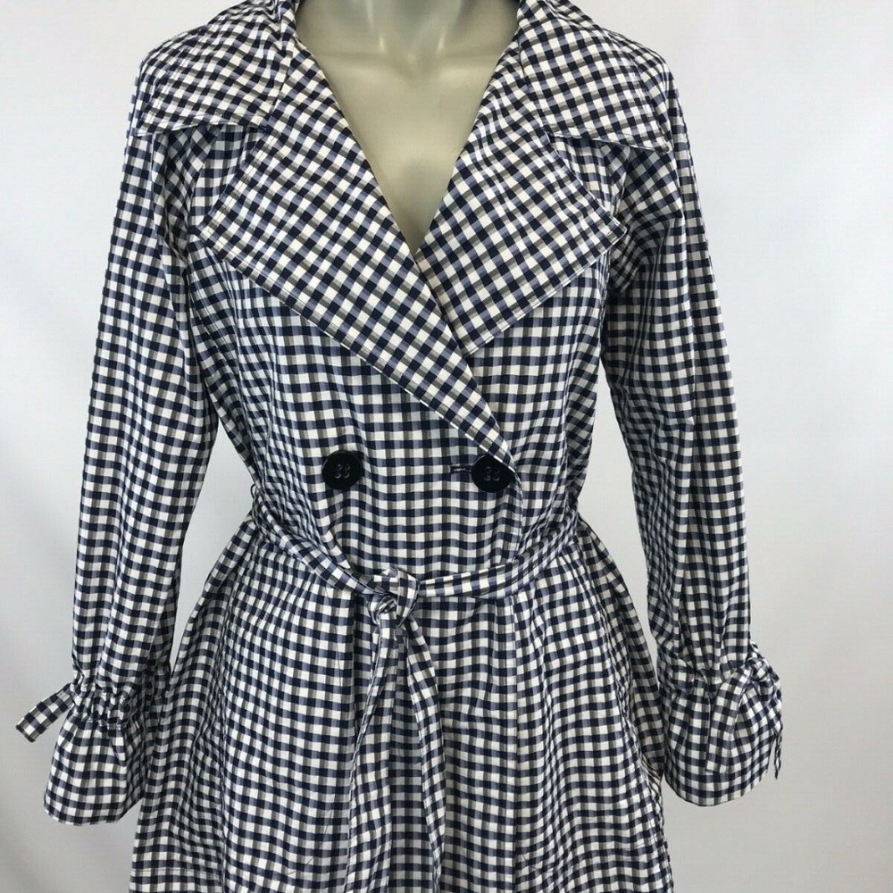 Chic Elliot Lauren Plaid trench Coat